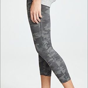 Spanx Cropped Leggings - Black Camo